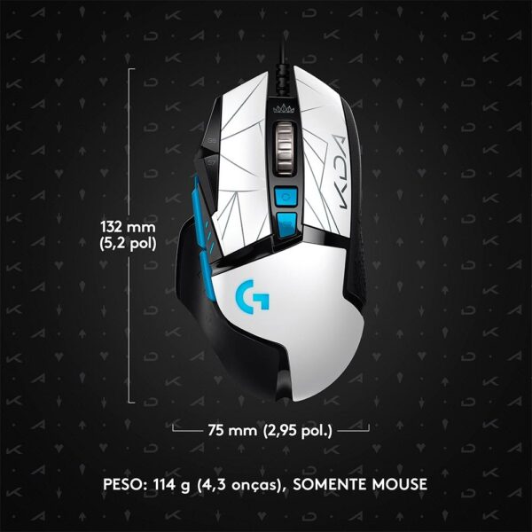 Mouse Gamer Logitech G502 Hero K/DA RGB, League of Legends - Image 3