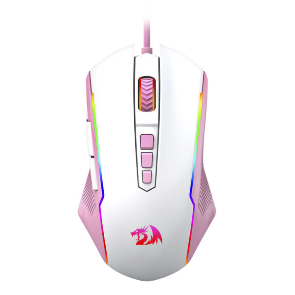 Mouse Gamer Redragon Ranger Bubblegum RGB - Branco com Rosa