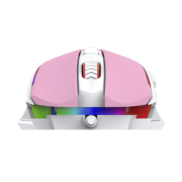 Mouse Gamer Redragon Ranger Bubblegum RGB - Rosa com Branco - Image 3