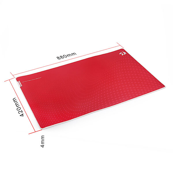 Mousepad Gamer Kunlun L Speed P006C Vermelho e Branco - 880X420X4MM - Image 8