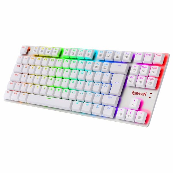 Teclado Gamer Redragon APS TKL, RGB, Switch Blue - Branco - Image 2