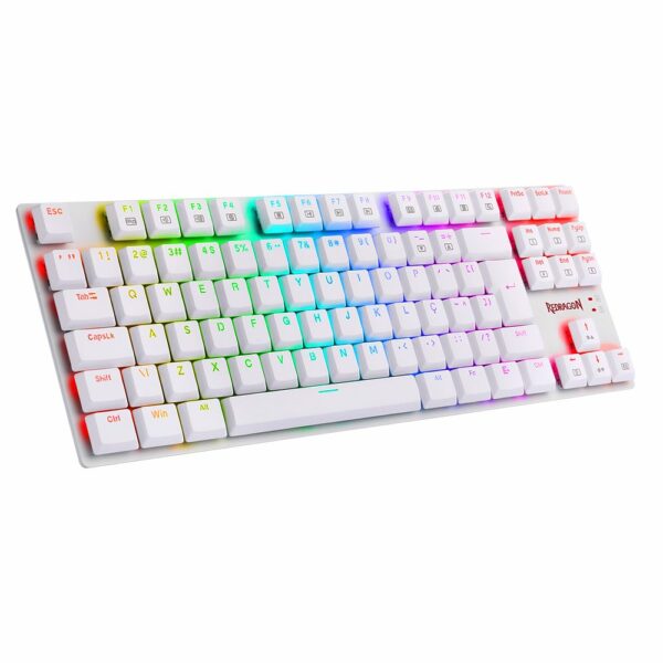 Teclado Gamer Redragon APS TKL, RGB, Switch Blue - Branco - Image 4