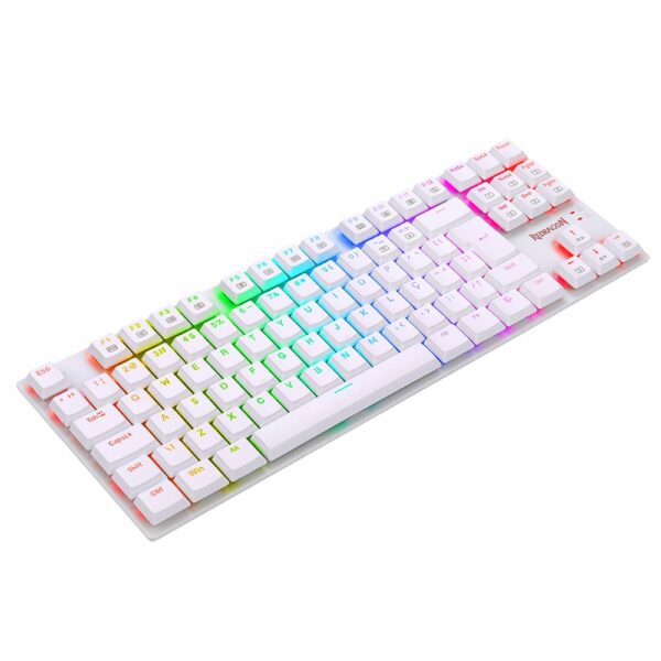 Teclado Gamer Redragon APS TKL, RGB, Switch Blue - Branco - Image 5