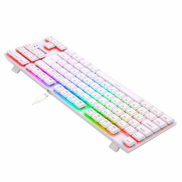 Teclado Gamer Redragon APS TKL, RGB, Switch Blue - Branco - Image 3