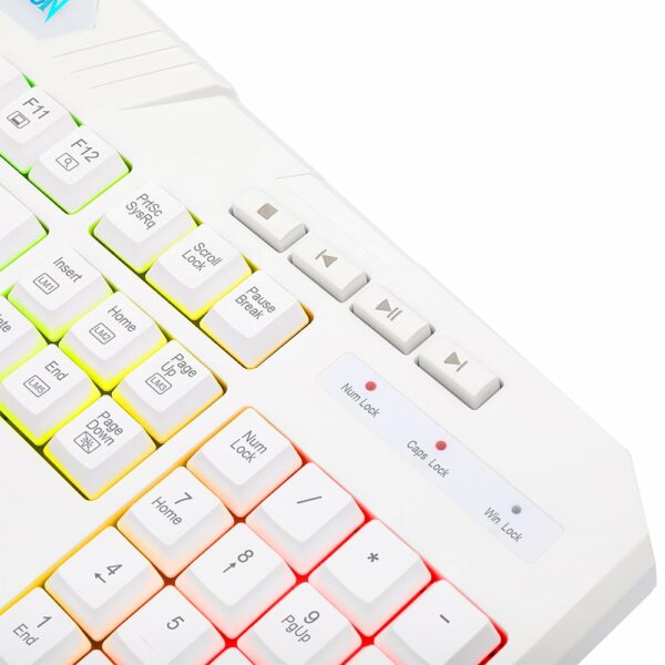 Teclado Gamer Redragon Harpe 2 RGB – Branco - Image 3