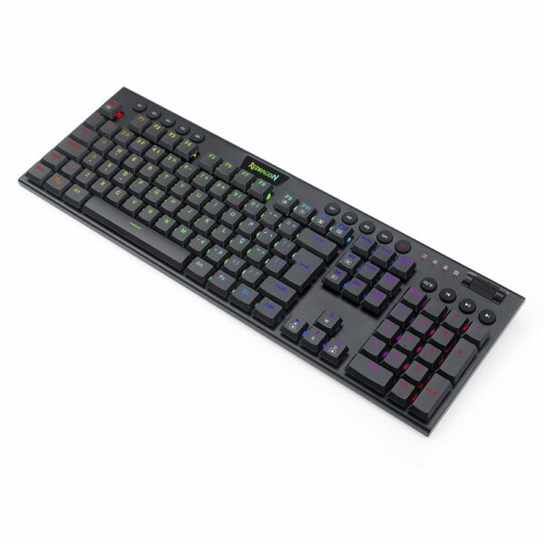 Teclado Gamer Redragon Horus RGB, Preto - Switch Blue - Image 5