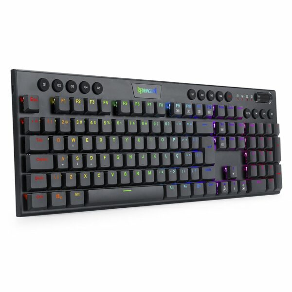 Teclado Gamer Redragon Horus RGB, Preto - Switch Blue - Image 2