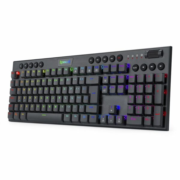 Teclado Gamer Redragon Horus RGB, Preto - Switch Blue - Image 3