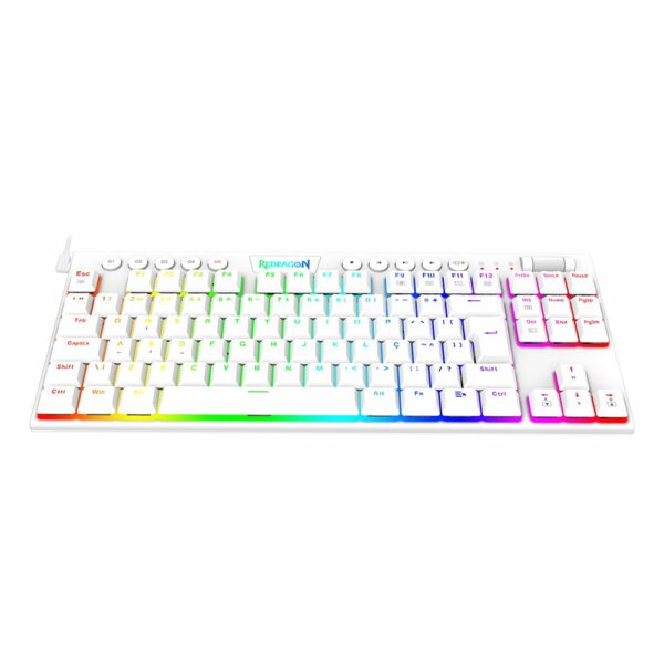 Teclado Gamer Redragon Horus TKL RGB, Branco - Switch Blue - Image 3