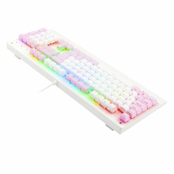 Teclado Gamer Redragon Kala Switch Blue - Branco com Rosa - Image 8