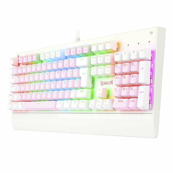 Teclado Gamer Redragon Kala Switch Blue - Rosa com Branco - Image 5