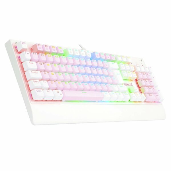 Teclado Gamer Redragon Kala Switch Blue - Rosa com Branco - Image 2