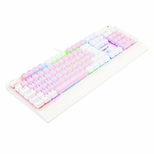 Teclado Gamer Redragon Kala Switch Blue - Rosa com Branco - Image 7