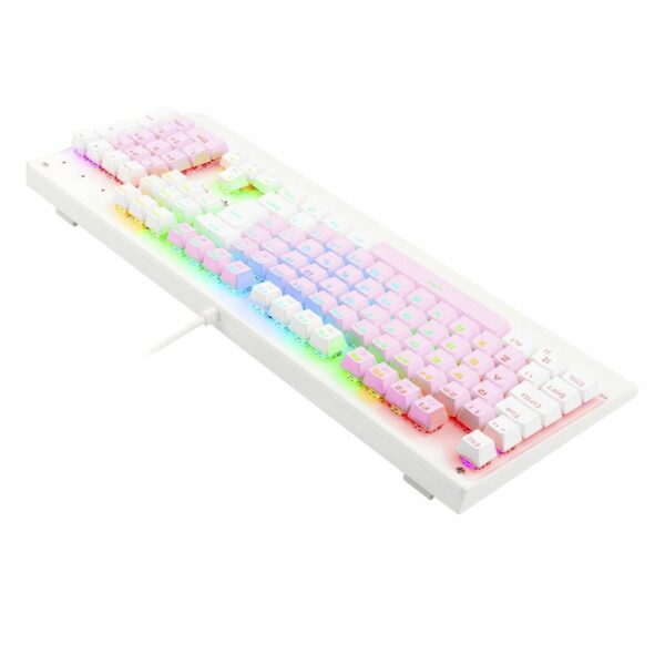 Teclado Gamer Redragon Kala Switch Blue - Rosa com Branco - Image 4