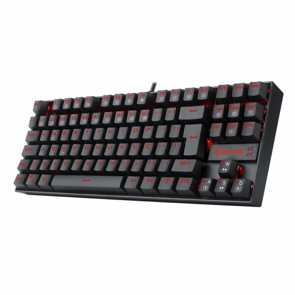 Teclado Gamer Redragon Kumara Led Vermelho, Switch Blue - Preto - Image 4