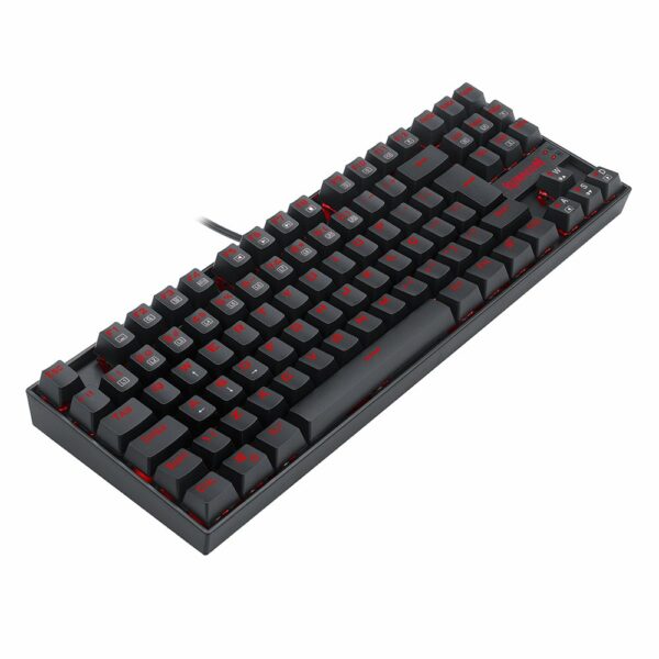 Teclado Gamer Redragon Kumara Led Vermelho, Switch Blue - Preto - Image 6