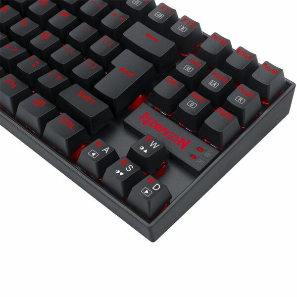 Teclado Gamer Redragon Kumara Led Vermelho, Switch Blue - Preto - Image 3