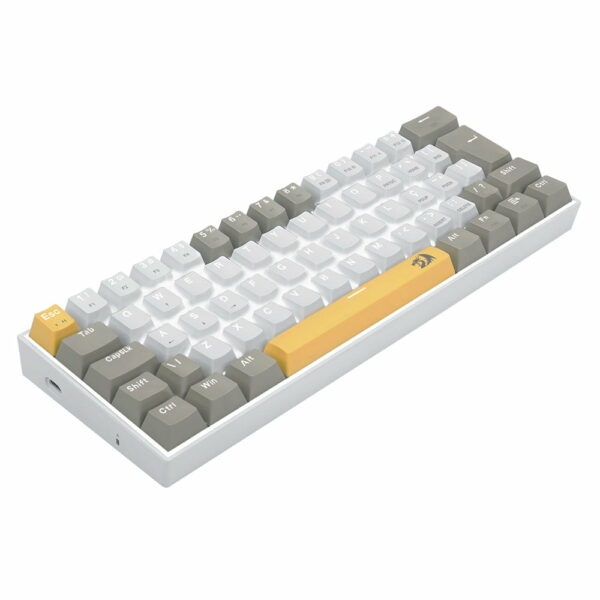 Teclado Gamer Redragon Lakshmi Rainbow - Amarelo/Branco/Cinza - Image 7