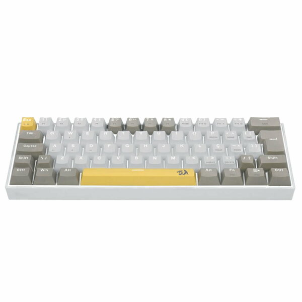 Teclado Gamer Redragon Lakshmi Rainbow - Amarelo/Branco/Cinza - Image 9