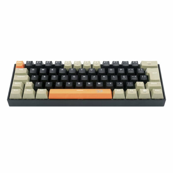 Teclado Gamer Redragon Lakshmi Rainbow - Laranja/Preto/Cinza - Image 7