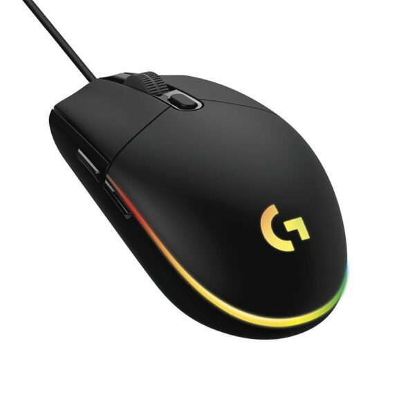 Mouse Gamer Logitech G203 LIGHTSYNC RGB - Preto