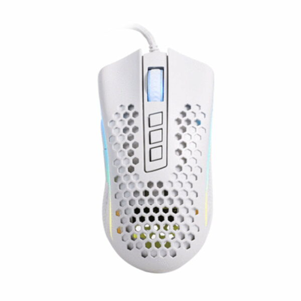 Mouse Gamer Redragon Storm Lunar White M808W RGB - Branco