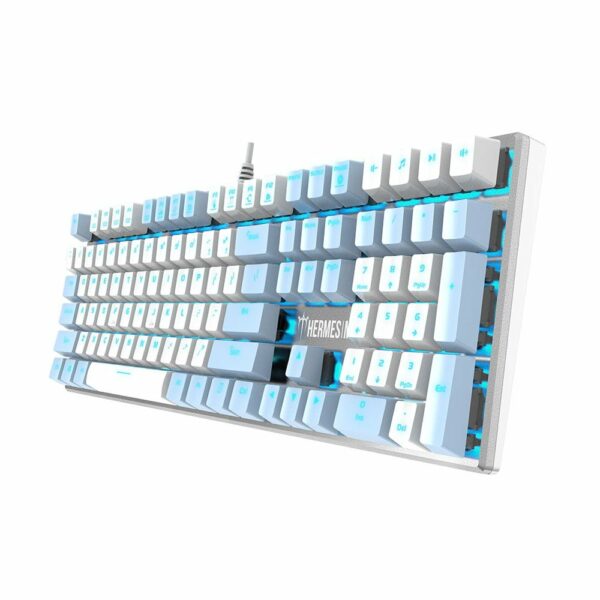 Teclado Gamer Gamdias Hermes M5, US, Switch Blue - Branco e Azul - Image 3