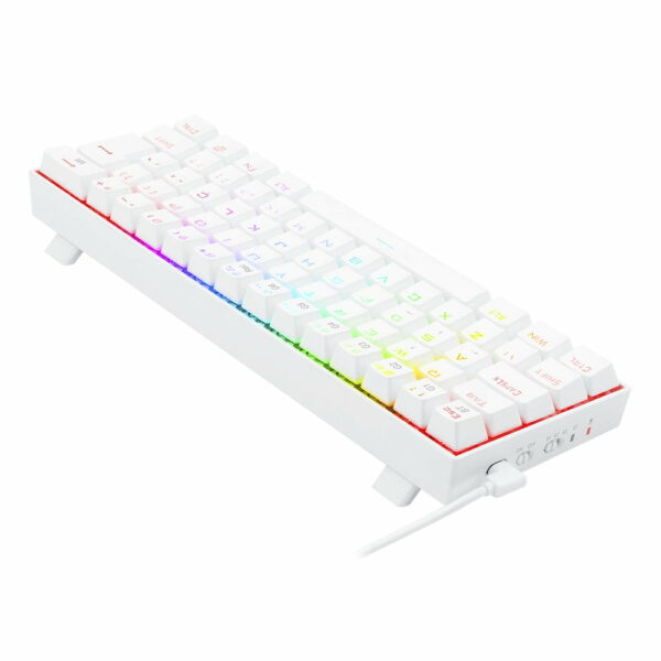 Teclado Gamer Mecânico Draconic K530W Redragon RGB - Branco - Image 6