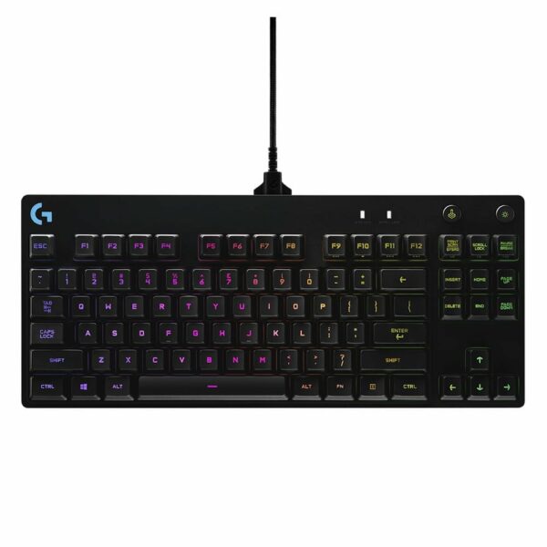 Teclado Gamer Mecânico Logitech G PRO X, RGB, Switch GX Clicky Azul - US