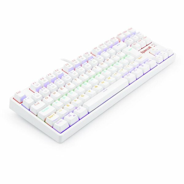 Teclado Gamer Mecânico Redragon Daksa Lunar White - Switch Brown - Image 2