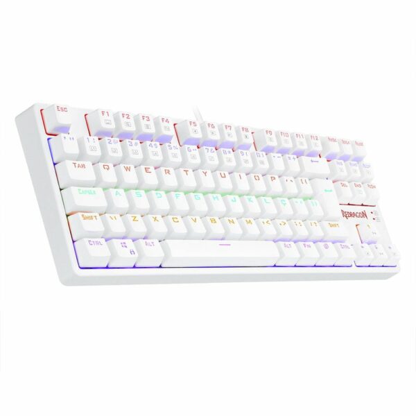 Teclado Gamer Mecânico Redragon Daksa Lunar White - Switch Brown - Image 4