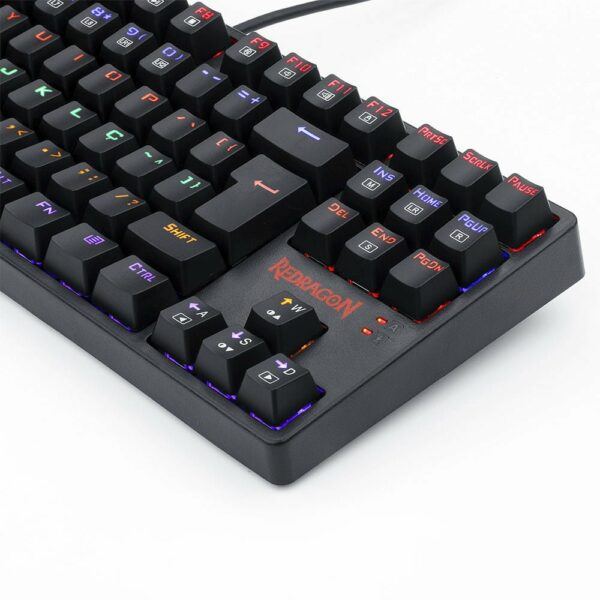 Teclado Gamer Mecânico Redragon Daksa - Switch Outemu Brown, LED Rainbow - Image 4