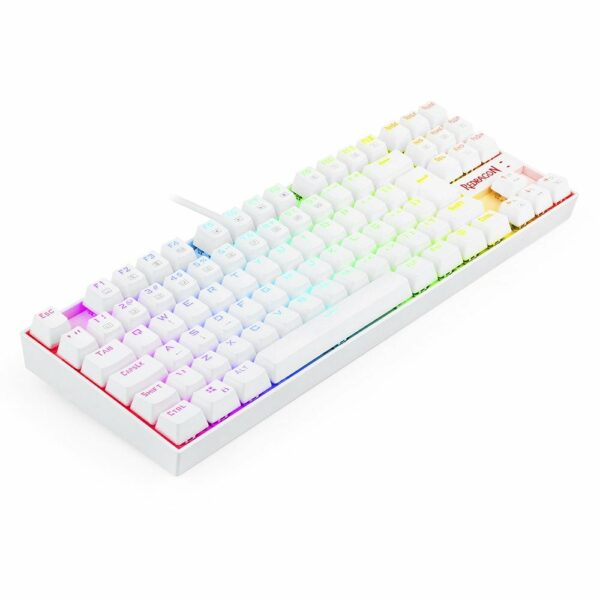 Teclado Gamer Mecânico Redragon Kumara Lunar White, RGB - Switch Outemu Black - Image 8