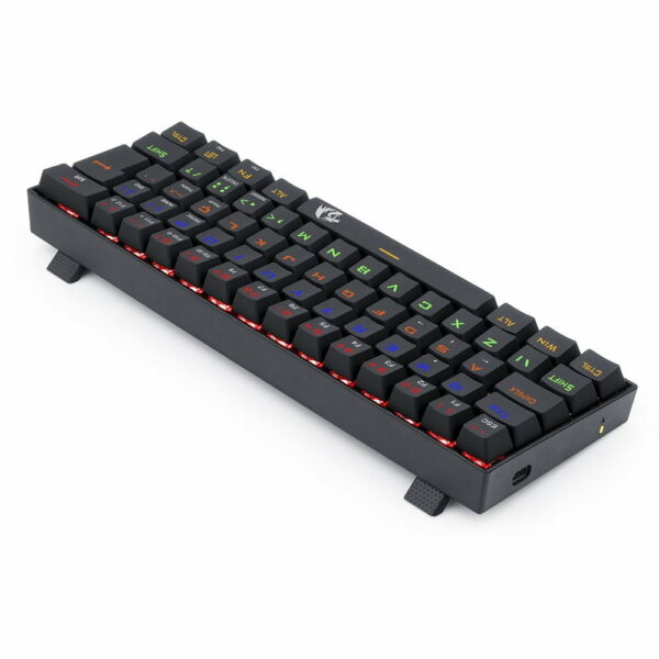 Teclado Gamer Mecânico Redragon Lakshmi Preto K606R, LED Rainbow, Switch Blue - Image 7