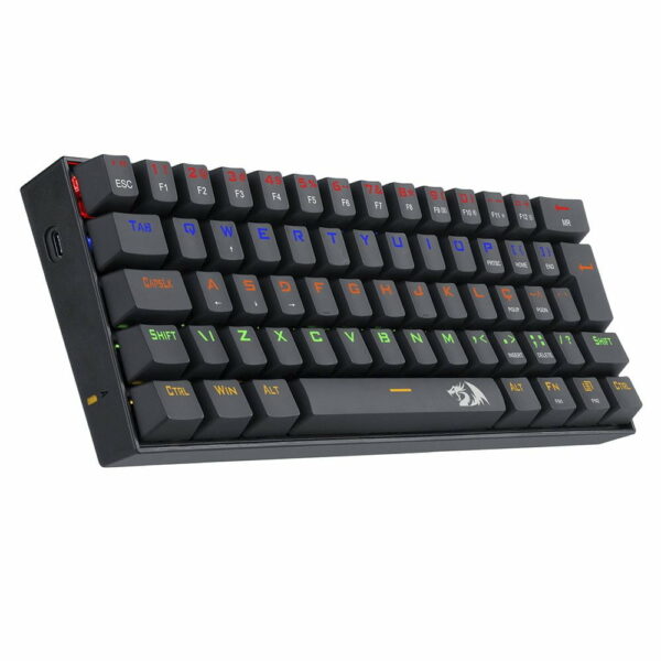 Teclado Gamer Mecânico Redragon Lakshmi Preto K606R, LED Rainbow, Switch Blue - Image 9