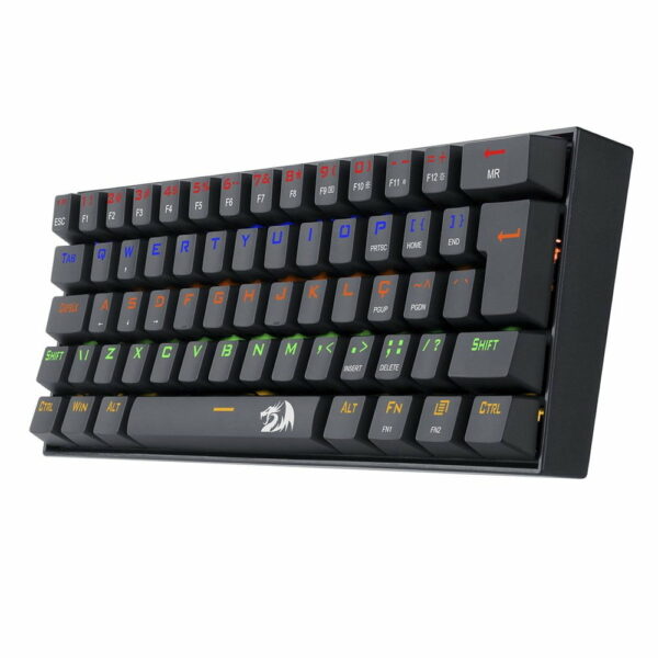 Teclado Gamer Mecânico Redragon Lakshmi Preto K606R, LED Rainbow, Switch Blue - Image 2