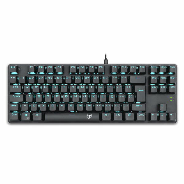 Teclado Gamer Mecânico T-Dagger Bora - LED Blue, Switch Blue