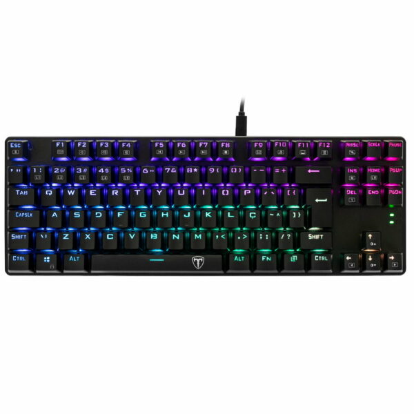 Teclado Gamer Mecânico T-Dagger Bora - RGB, Switch Outemu Brown