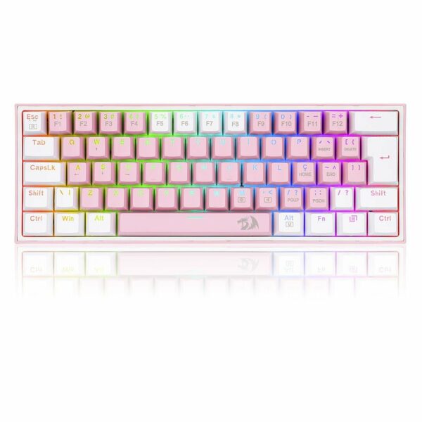 Teclado Gamer Redragon Fizz Sakura Bubblegum - RGB