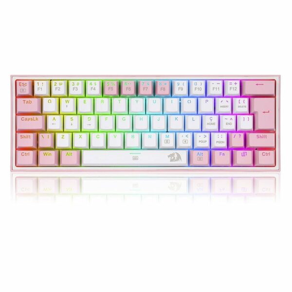 Teclado Gamer Redragon Fizz Sakura Lollipop - RGB