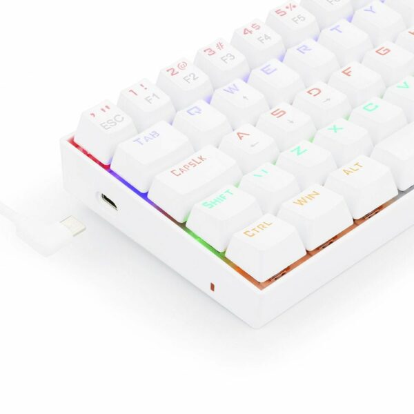 Teclado Gamer Redragon Lakshmi Rainbow Switch Brown - Branco - Image 3