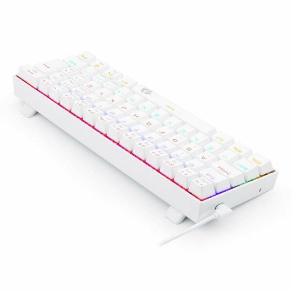 Teclado Gamer Redragon Lakshmi Rainbow Switch Brown - Branco - Image 6