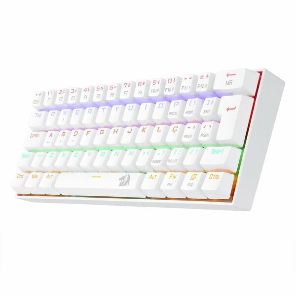 Teclado Gamer Redragon Lakshmi Rainbow Switch Brown - Branco - Image 2