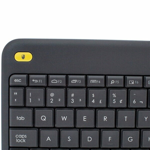 Teclado Logitech Plus Sem Fio Para Smart TV Touchpad Multimídia ABNT2 - K400 - Image 5