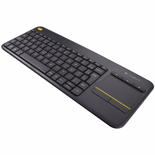 Teclado Logitech Plus Sem Fio Para Smart TV Touchpad Multimídia ABNT2 - K400 - Image 7