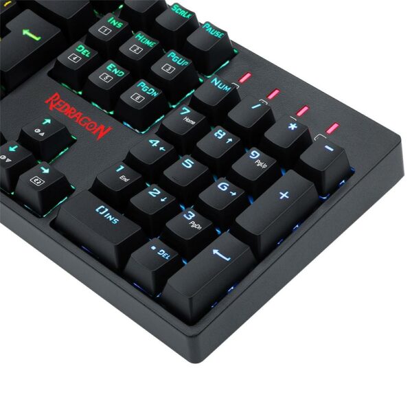 Teclado Mecânico Gamer RGB Switch Red Redragon Surara K582 – US - Image 3