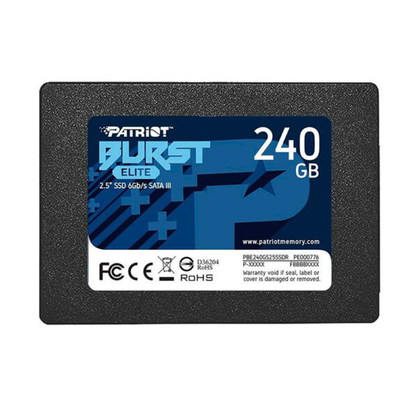 SSD 240GB Patriot Burst Elite 2,5" Sata 3 - PBE240GS25SSDR