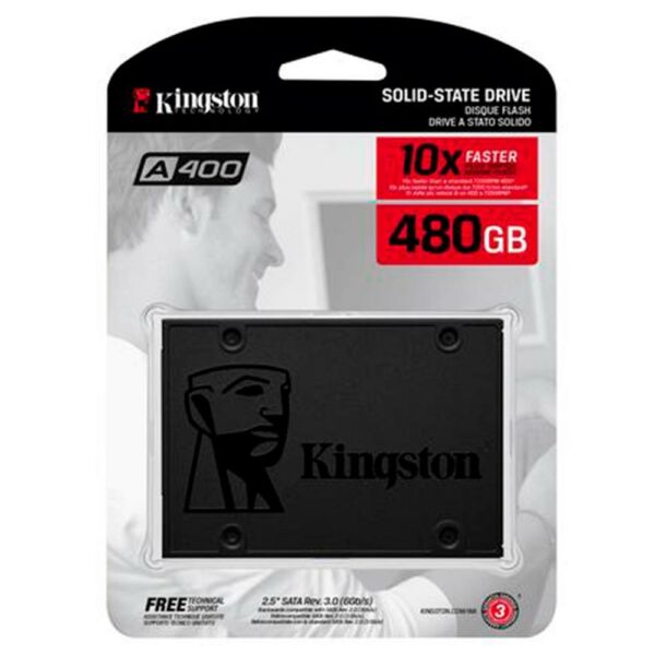 SSD 480GB Kingston A400 2,5" Sata 3 - SA400S37/480G - Image 4