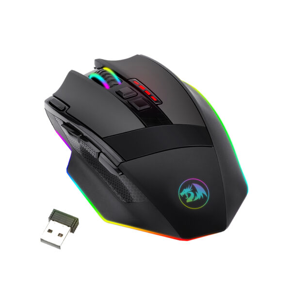 Mouse Gamer Redragon Sem Fio Sniper Pro M801P-RGB - Preto - Image 5