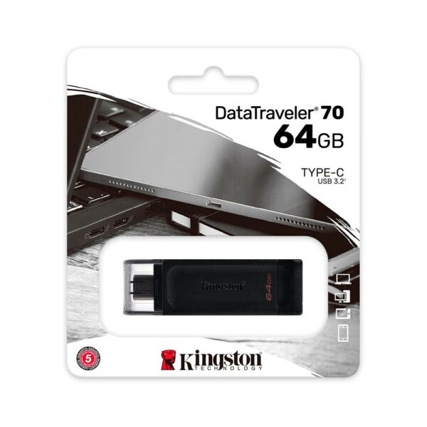 Pen Drive 64GB Kingston Datatraveler 70 DT70-64GB USB-C GEN1 - Image 3